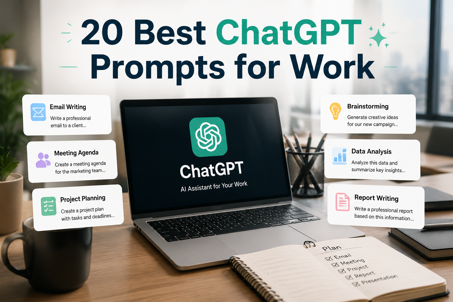 Best ChatGPT Prompts for Work: 20 Practical Examples (2026 Guide)