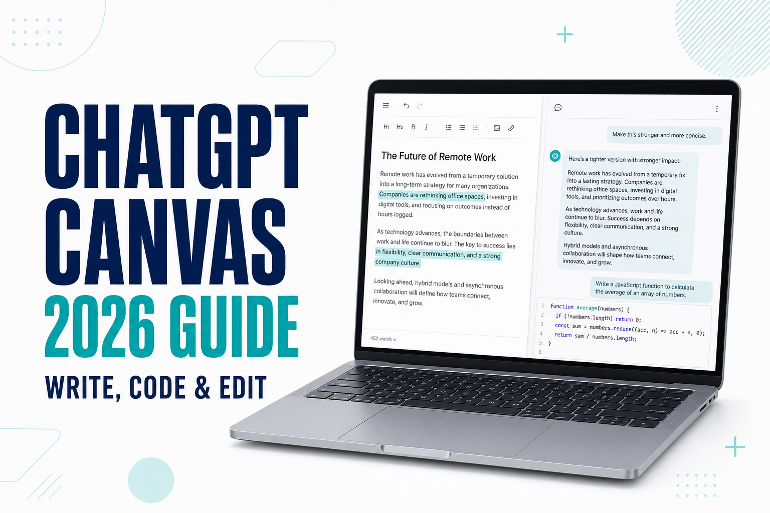 How to Use ChatGPT Canvas (2026 Guide): Writing, Coding & Editing