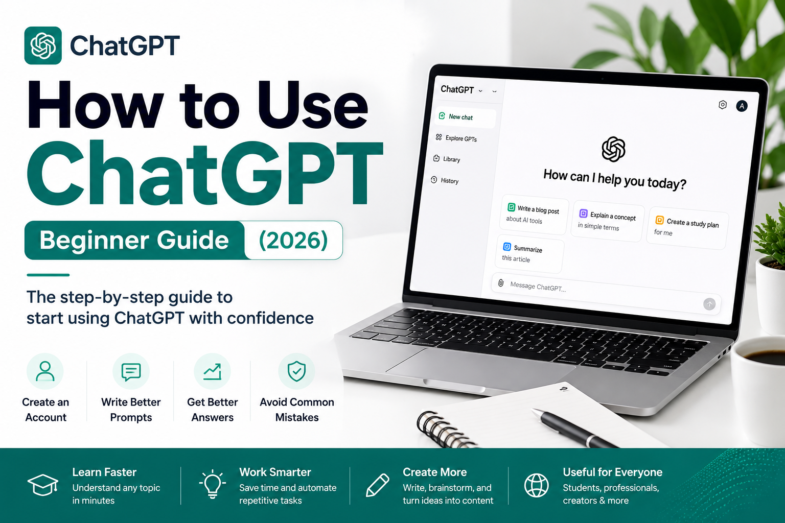 How to Use ChatGPT for Beginners (2026 Guide)